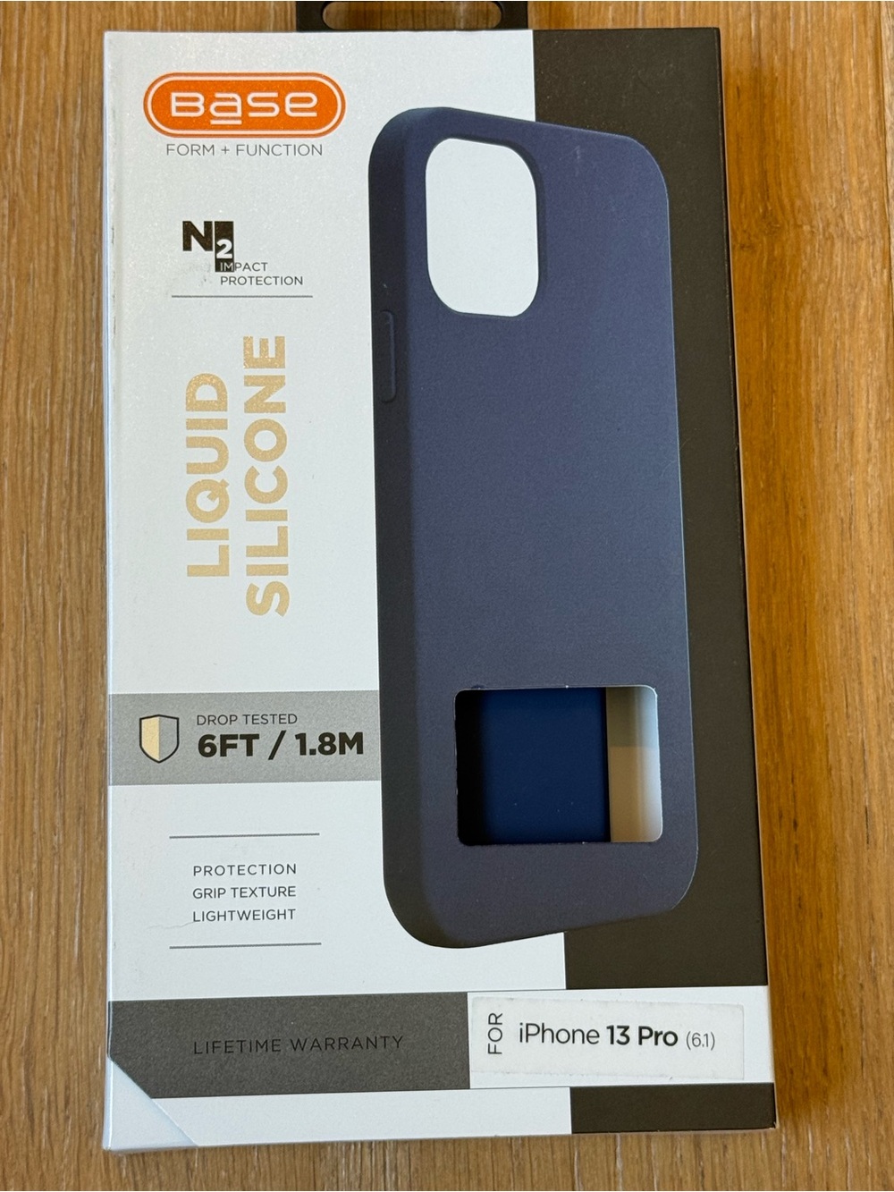 New Base Liquid Silicone Case for iPhone 13 Pro Navy Blue